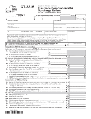 New York MTA Surcharge Return