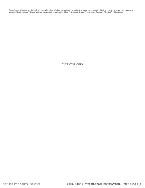 2024 Form 990 Tax Exempt Organization Return