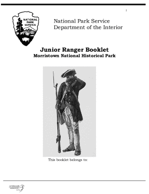 Junior Ranger Booklet