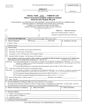 Massachusetts State Tax Form 2