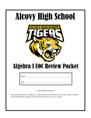 Algebra I End of Course Practice Test