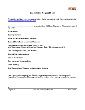 Cancellation Request Form