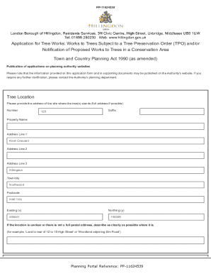 Tree Works Application for TPO and Conservation Areas