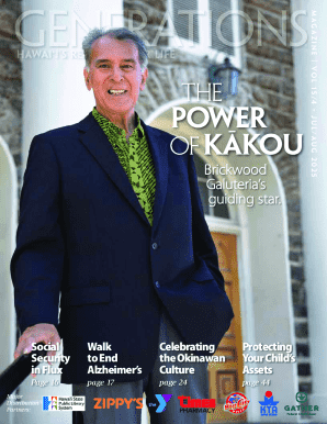 Generations Magazine Subscription Form