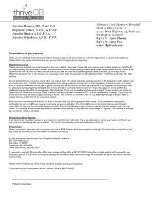 Pregnancy Care Information and Consent Form