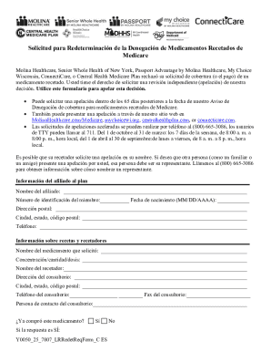 Medicare Prescription Drug Denial Redetermination Request