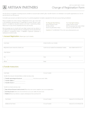 Artisan Partners Change of Registration Form