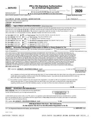 IRS Form 8879-EO for Exempt Organizations