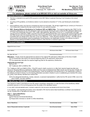 IRA Beneficiary Election Form