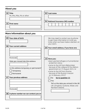 Sure Start Maternity Grant Application Form
