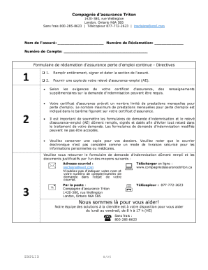 Unemployment Insurance Claim Form