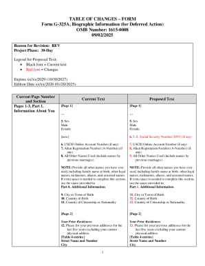 Form G-325A Biographic Information