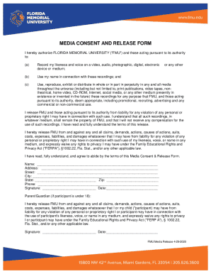 Media Consent and Release Form