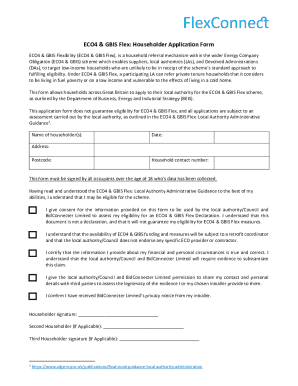 ECO4 & GBIS Flex Householder Application Form