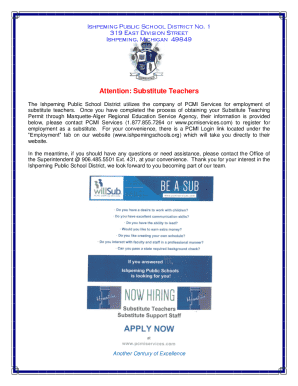 Michigan Substitute Teaching Permit Application