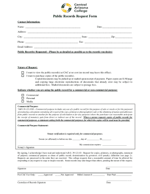 Public Records Request Form