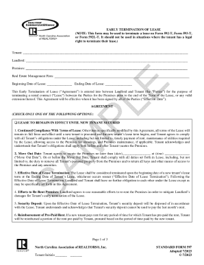 Early Termination of Lease Agreement