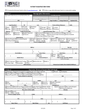 Patient Registration Form
