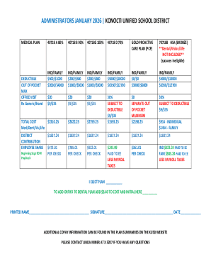 Konocti Unified School District Medical Plan