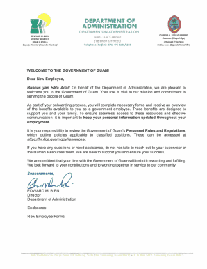 Government of Guam Employee Onboarding Package