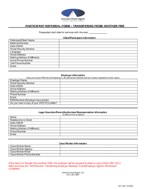 Participant Referral Form