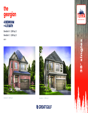 Georgian 4 Bedroom 4.5 Bath House Plan