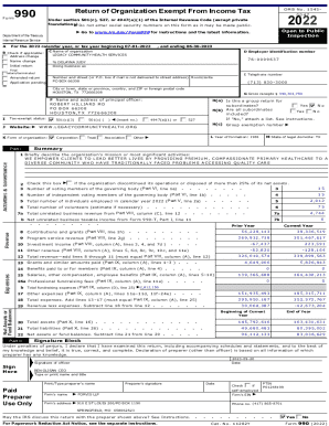 Form 990 2022 Tax Return