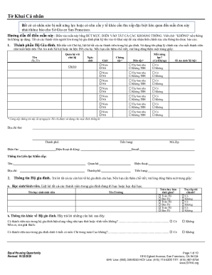 San Francisco Housing Authority Household Application