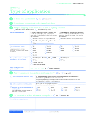 Accuro Health Insurance Application Form