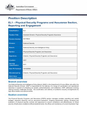 Assistant Director Position Description