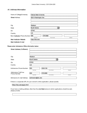 Dakota State University CDS 2024-2025