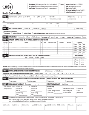 Benefits Enrollment Form