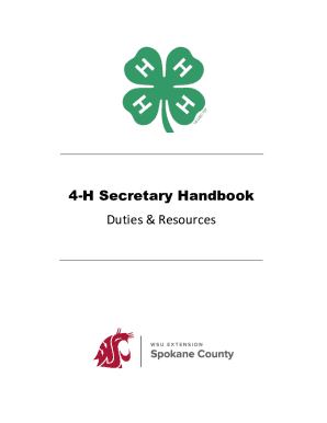 4-H Secretary Handbook