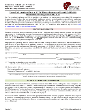 Certification of Health Care Provider for Employee's Serious Health Condition