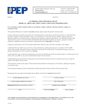 Authorization for Release of Medical Information