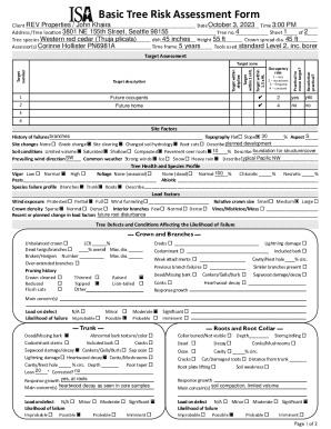 Tree Risk Assessment Form