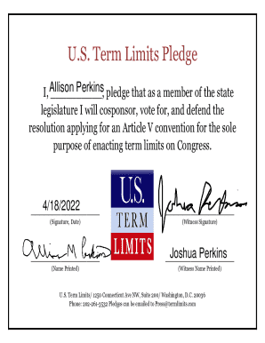 U.S. Term Limits Pledge