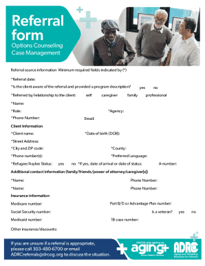 Referral Form for Case Management
