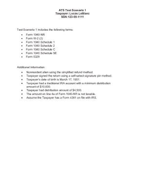 US Nonresident Alien Income Tax Return