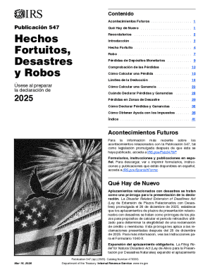 IRS Publication 547 Spanish 2025