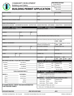 California Building Permit Application