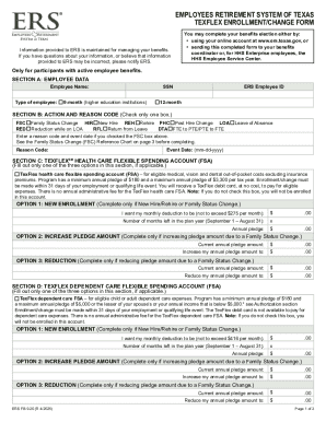 Texas Employee TexFlex Enrollment Form