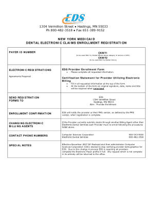New York Medicaid Dental Electronic Claims Payer Profile