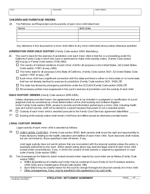 California Child Custody Agreement