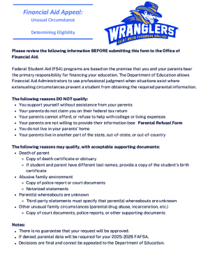 Dependency Override Appeal Form