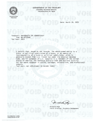 IRS Form 6166 Certification