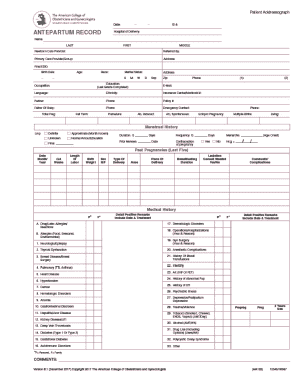Prenatal Testing Consent Form