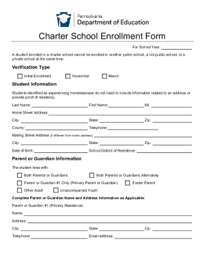 Pennsylvania Cyber School Residency Form