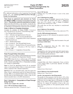 Connecticut Pass-Through Entity Tax Return