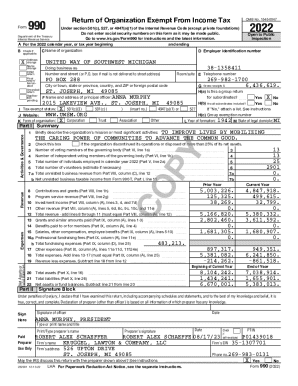Form 990 Return of Organization Exempt From Income Tax